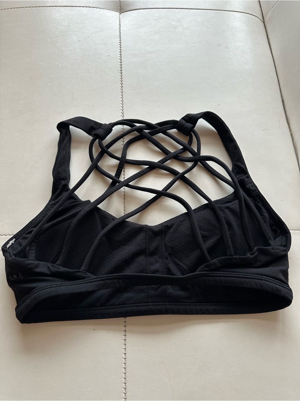 Lululemon Black Strappy Sports Bra